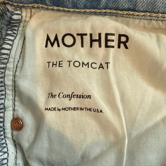 Women’s Mother Jeans The Tomcat High Rise Light Wash Ripped Size 27 - Picture 7 of 10